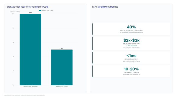 Databricks on-prem data: Cut storage costs 40%